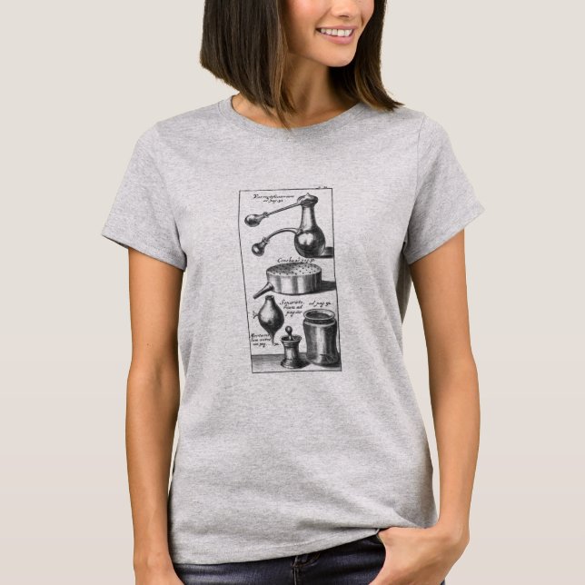 Alkemisk kök - kokverktyg tee shirt (Framsida)