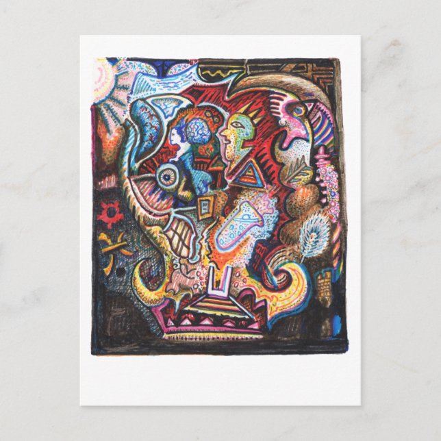 Alkemisk strävan vykort (Framsida)