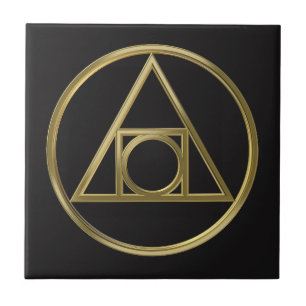 Alkemisk symbol kakelplatta