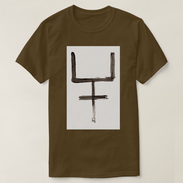 Alkemiska symboler Kalium 2 T Shirt (Design framsida)