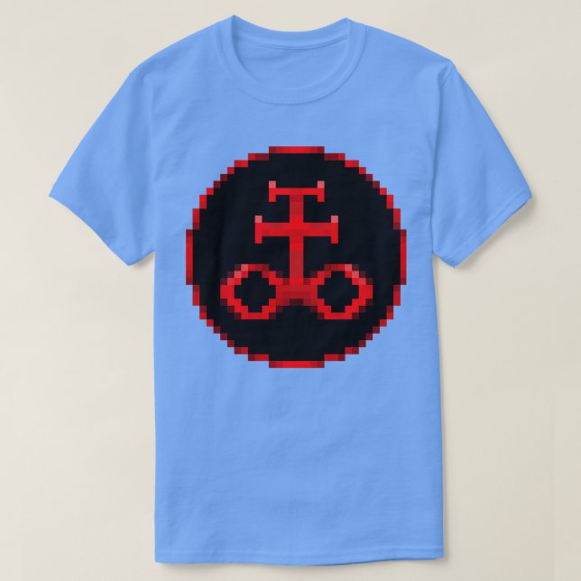 Alkemiska symboler Svavelpixel T Shirt (Design framsida)