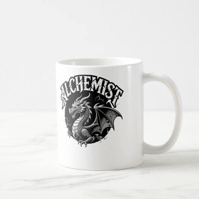 Alkemist Bevingad Orm Kaffemugg (Höger)