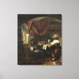 Alkemist laboratorium canvastryck