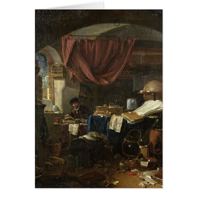 Alkemist laboratorium hälsningskort (Framsidan)