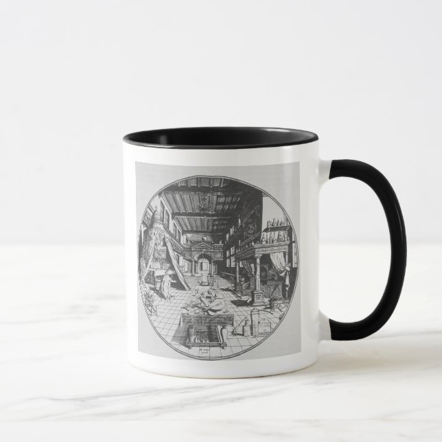 Alkemisten i hans laboratorium, från 'Amphitheatr Mugg (Höger)