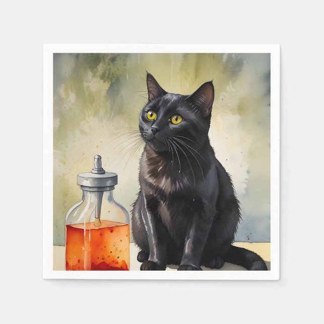 Alkemistens katt pappersservett (Framsidan)