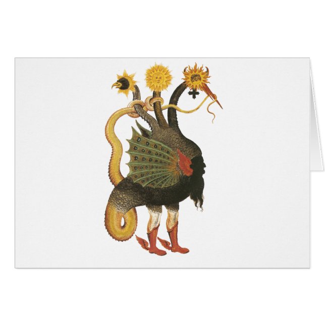 Alkemisymbol Hälsningskort (Framsidan Horizontal)