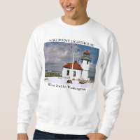 Alki pekar fyren, västra Seattle, Washington