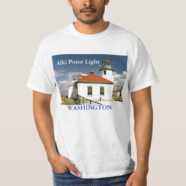 Alki pekar lätt, den Washington skjortan T-shirt (Framsida)