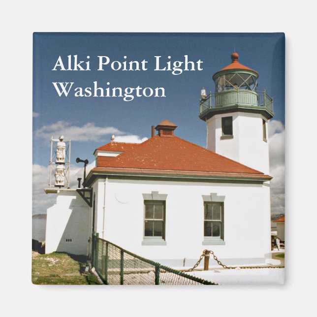 Alki Point Light, Washington Magnet (Framsidan)