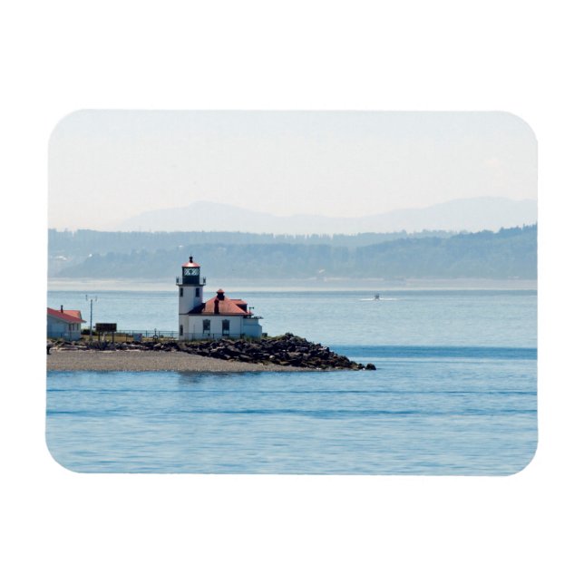Alki Point Lighthouse Magnet (Horisontell)