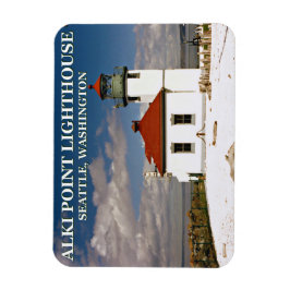 Alki Point Lighthouse, Seattle Washington Magnet