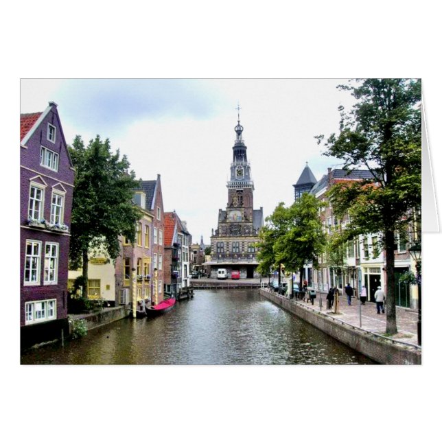 ALKMAAR NEDERLÄNDERNA HÄLSNINGSKORT (Framsidan Horizontal)