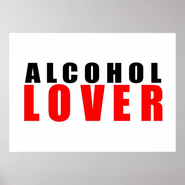 Alkohol älskare poster (Framsidan)