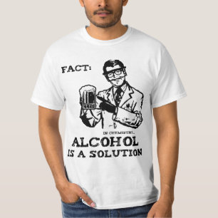 Alkohol är en lösning i Retro kemi T-shirt