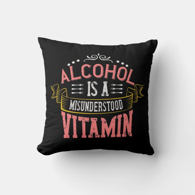 Alkohol är ett missförstått vitamin kudde (Framsida)