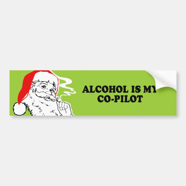 ALKOHOL ÄR MIN ANDREPILOT T-shirt Bildekal (Framsidan)