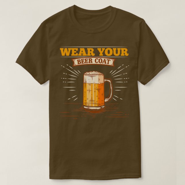 Alkohol Bära Öret Jackar Manar Pub-gåvor pr T Shirt (Design framsida)