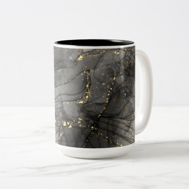 Alkohol Bläck 2-tonkaffe Mugg (Framsida höger)