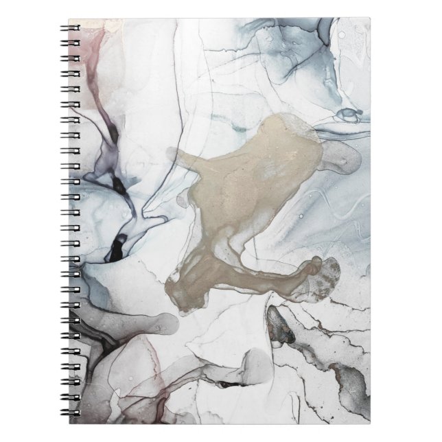 Alkohol Bläck Art. Delikat och Black Spots. Himlar Anteckningsbok (Framsidan)