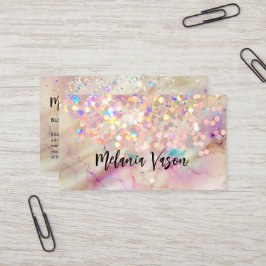 Alkohol Bläck Beauty Salon Holografiska Glitter Ro Visitkort