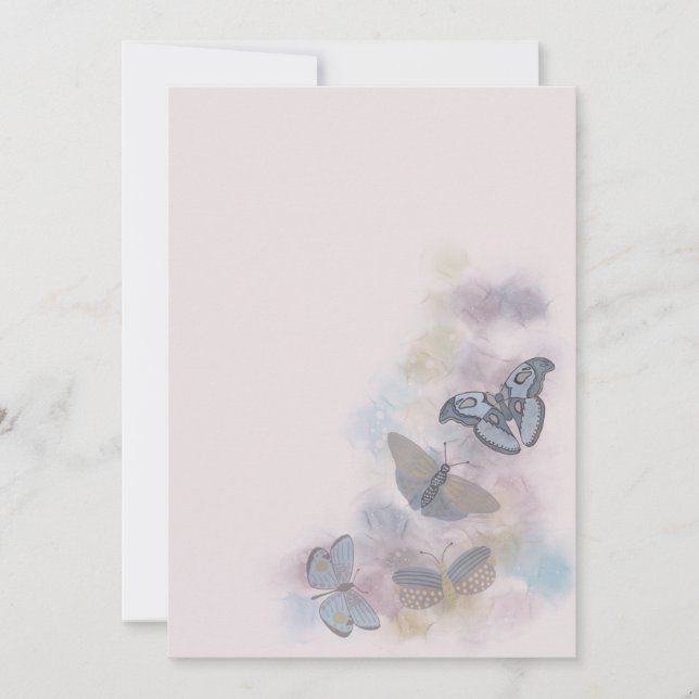 Alkohol Bläck Butterflies Spara Datumet (Framsida)