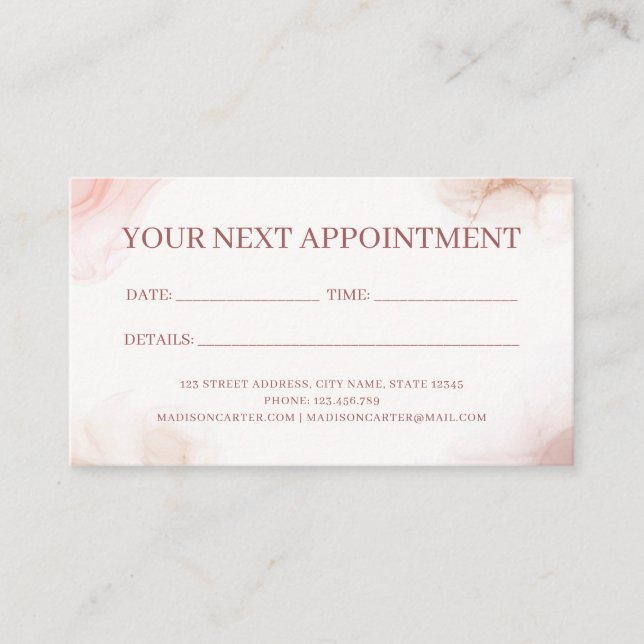 Alkohol Bläck i flytande vattenfärg Tidsbeställning Kort (Framsida)