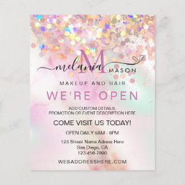 Alkohol Bläck Makeup Artist HoloGraph Glitter Chic Flygblad