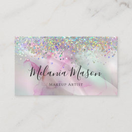 Alkohol Bläck Makeup Artist HoloGraph Glitter Chic Visitkort