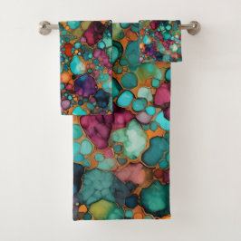 Alkohol Bläck Mönster Colorful Vibrant