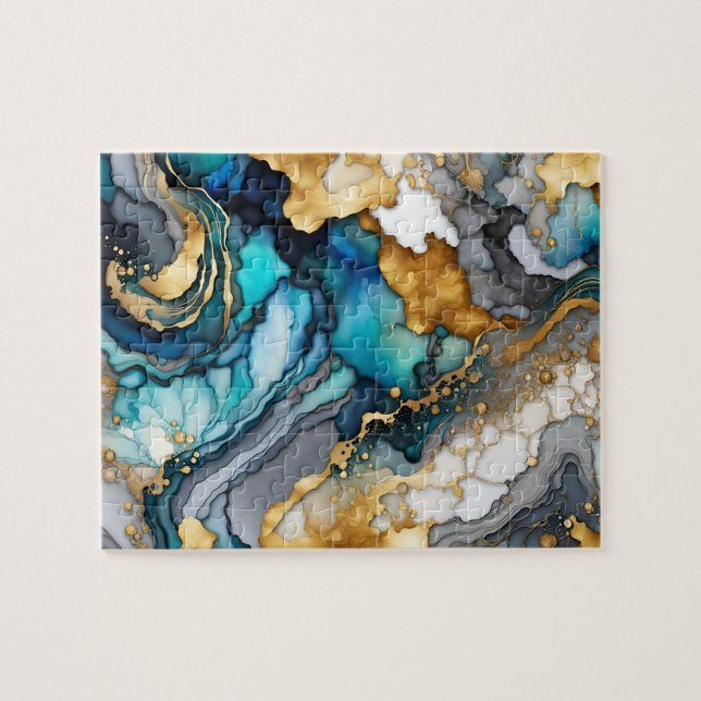 Alkohol Bläck Puzzle Pussel (Horisontell)