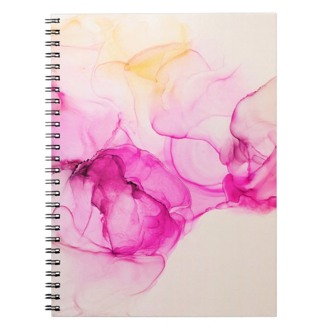 Alkohol bläck Sea struktur. Contemporary konst. Anteckningsbok (Framsidan)