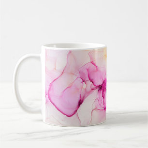 Alkohol bläck Sea struktur. Contemporary konst. Kaffemugg