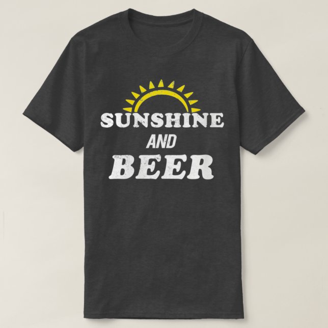 Alkohol Drinker Sunshine och kvinnor T Shirt (Design framsida)