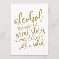 Alkohol För Att Ingen Bra Historia Prisvärd Skylt