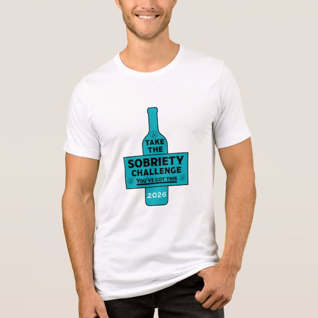 Alkohol fri och nykter t shirt (Framsida)