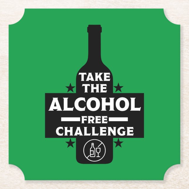 Alkohol Fri Och Nyktra Underlägg Papper (Framsida)