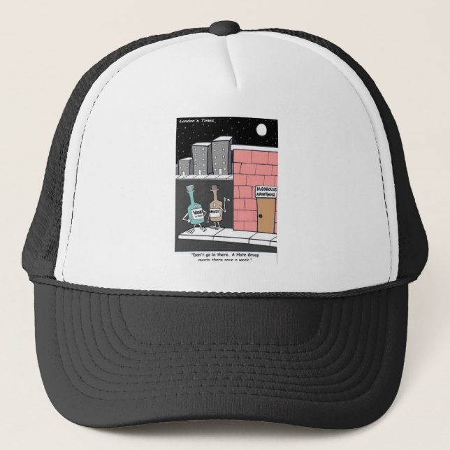 Alkohol Hate Group Funny Tees Mugg Cards Gifts Etc Keps (Framsida)