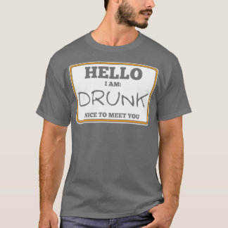 Alkohol Hej Jag Är Berusad Roliga Män Kvinnor Gåvo T Shirt