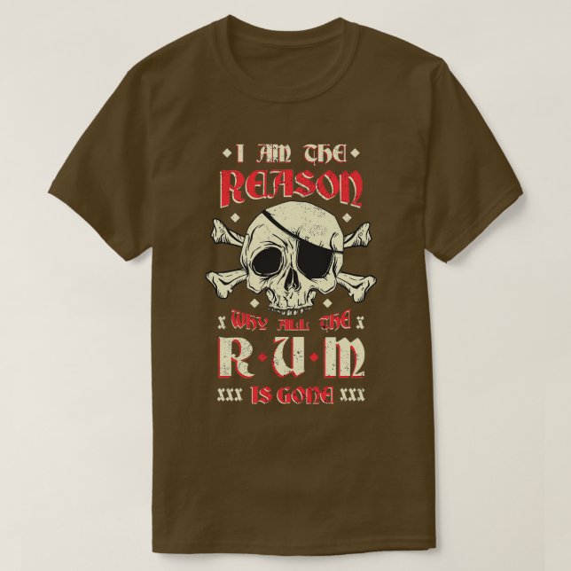 Alkohol humor t shirt (Design framsida)