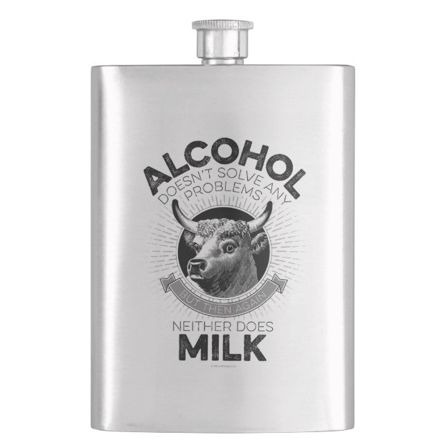 Alkohol jämfört med Mjölk Fickplunta (Framsidan)