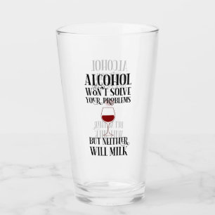 Alkohol löser inte dina problem på ett fantastiskt glaskopp