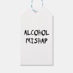 Alkohol Mishap Presentetikett