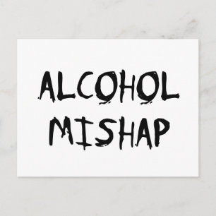 Alkohol Mishap Vykort