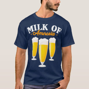 Alkohol Mjölk Av Amnesi Öl Alkoholhaltig Roligt Gå T Shirt