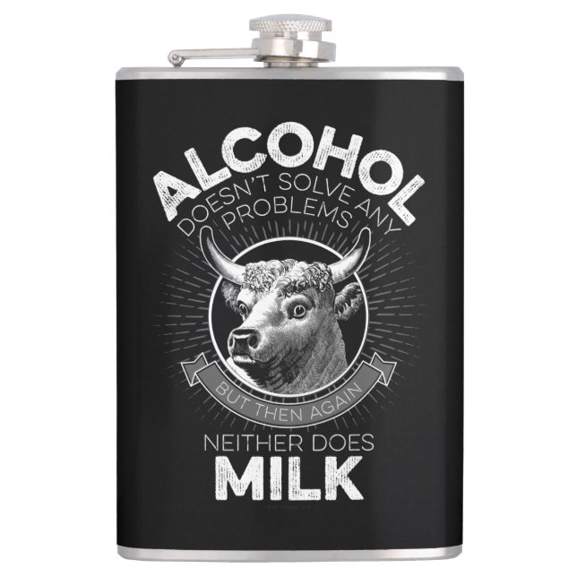 Alkohol mot Mjölk Fickplunta (Framsidan)