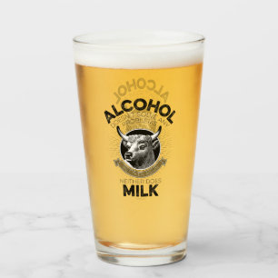 Alkohol mot Mjölk Glaskopp