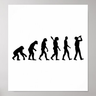 Alkohol som dricker evolution poster