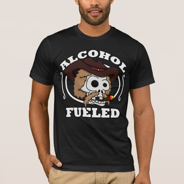 Alkohol tankade manar utslagsplats tee shirt (Framsida)
