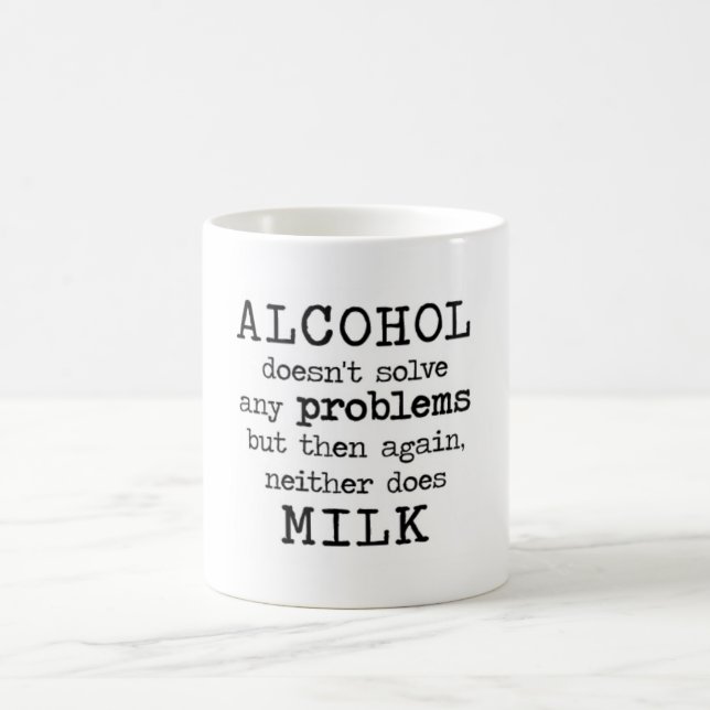 alkohol VS mjölk Kaffemugg (Center)